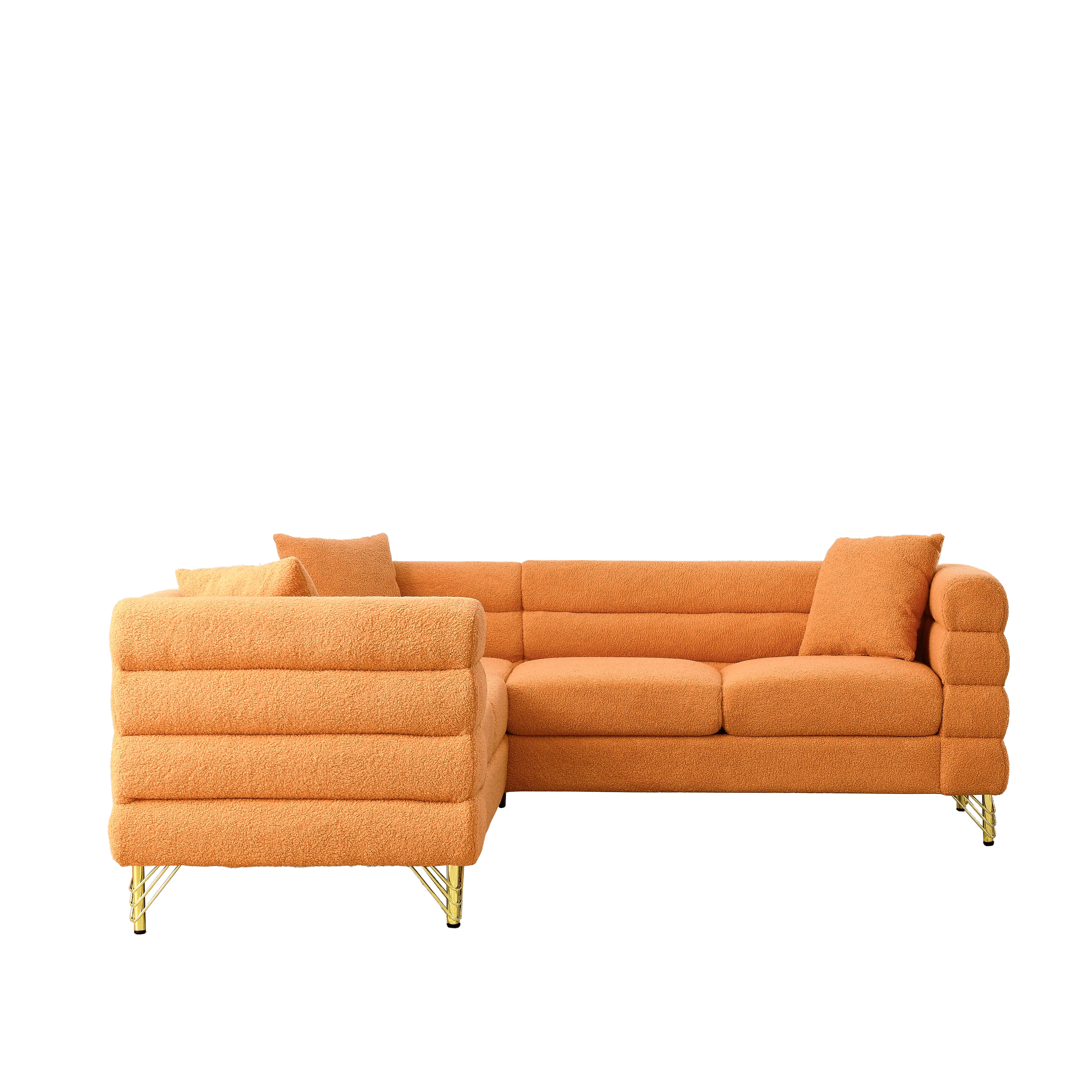 81.5" L-Shaped Corner Sofa, 5-Seater with 3 Cushions for Living Room or Office