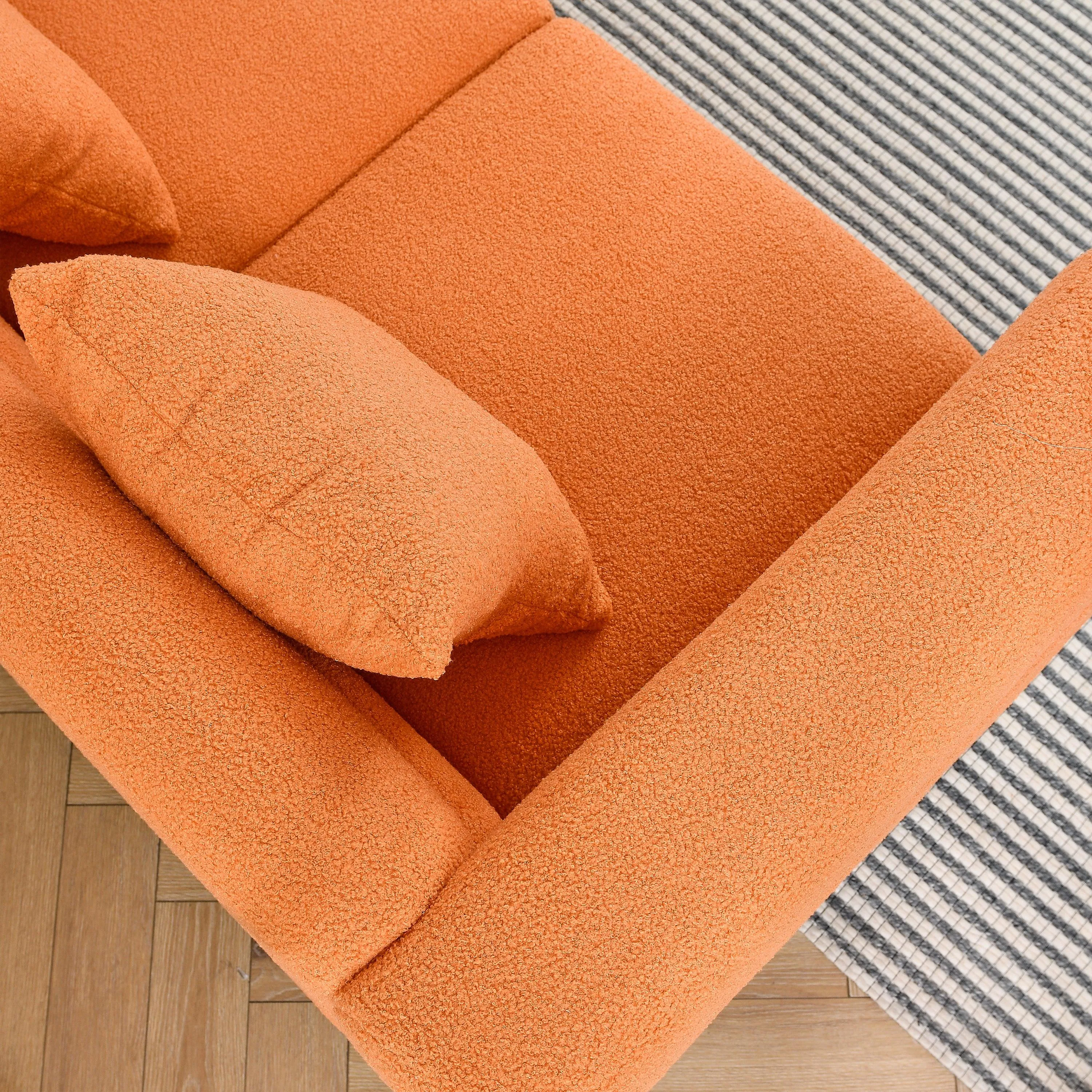 81.5" L-Shaped Corner Sofa, 5-Seater with 3 Cushions for Living Room or Office