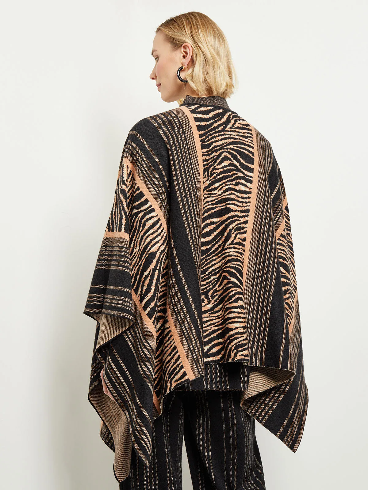 Animal Stripe Wrap - Soft Knit