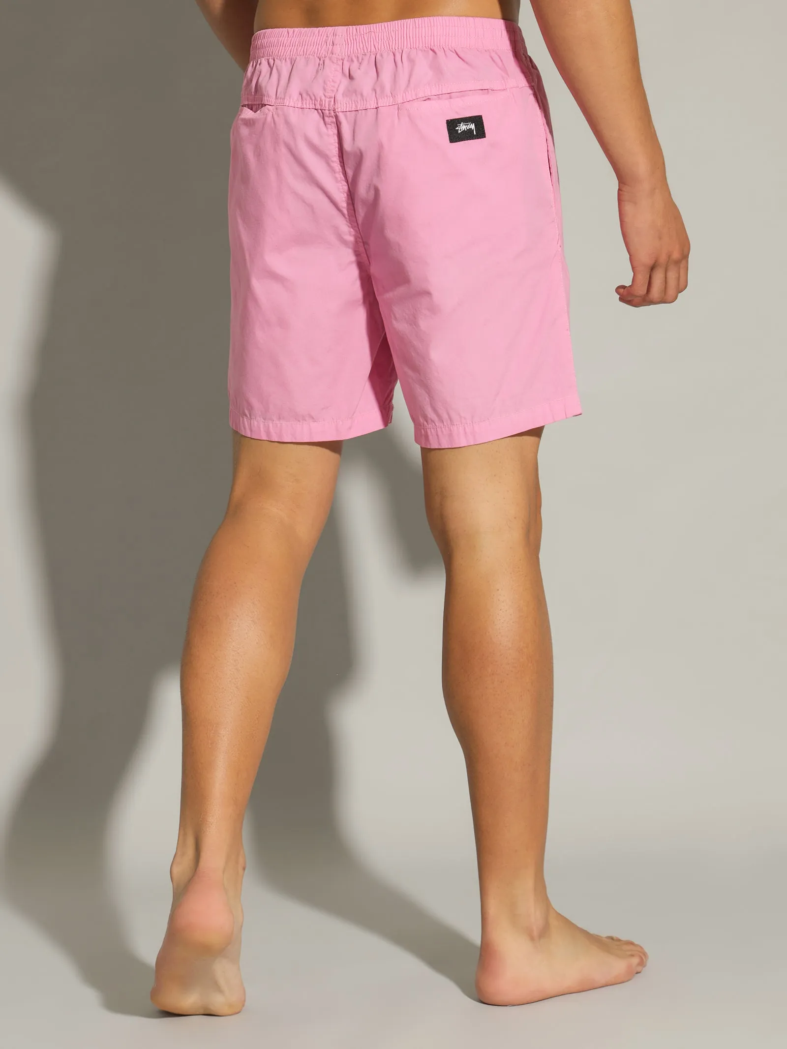 Basic Stock Beach Shorts in Lemonade