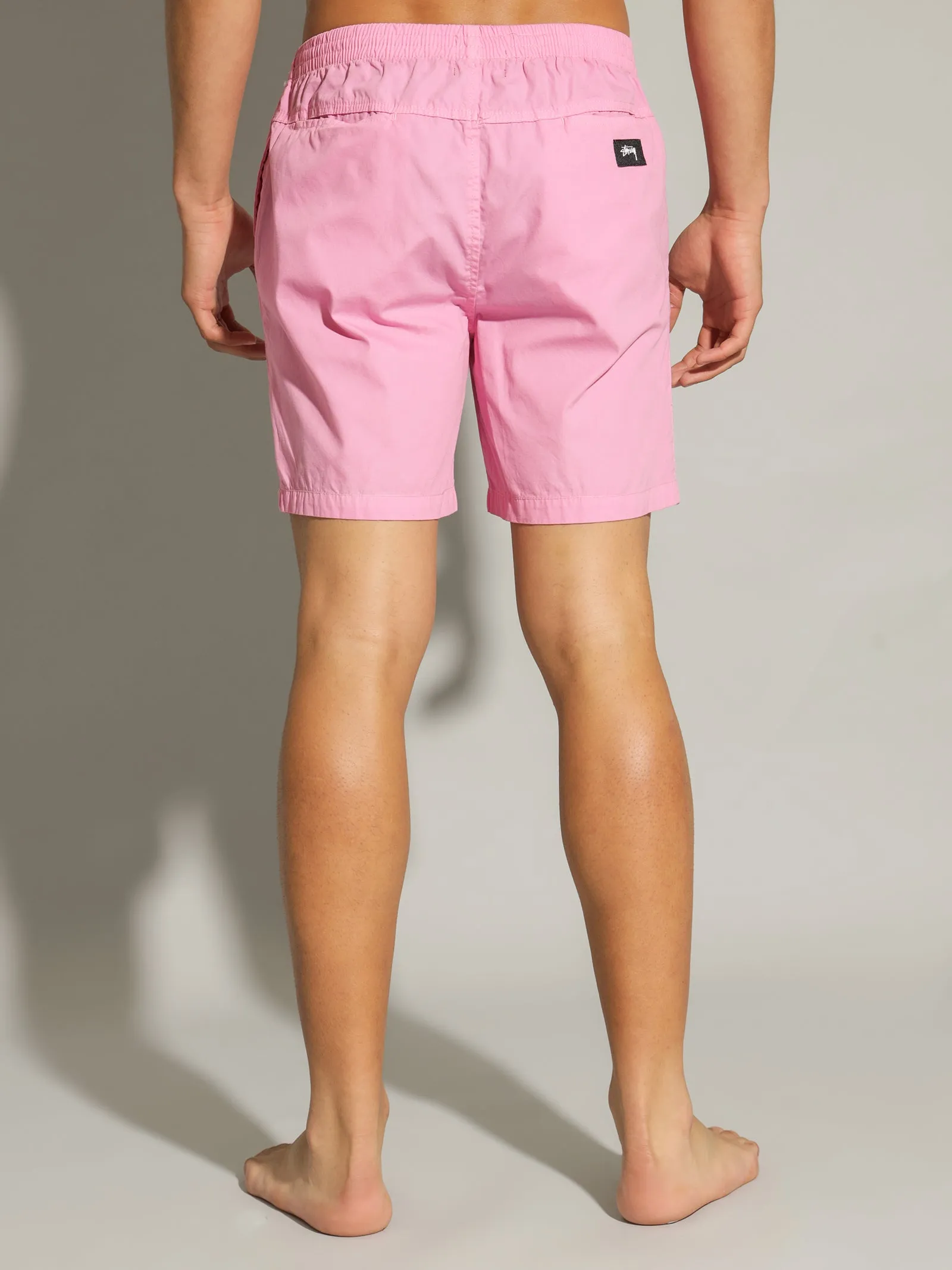 Basic Stock Beach Shorts in Lemonade