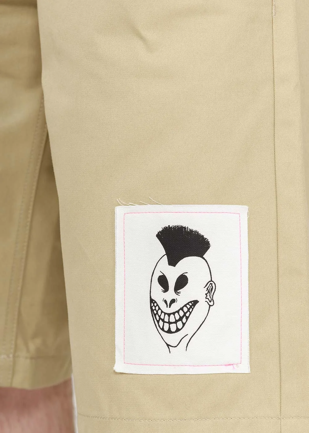 Beige Cotton Shorts