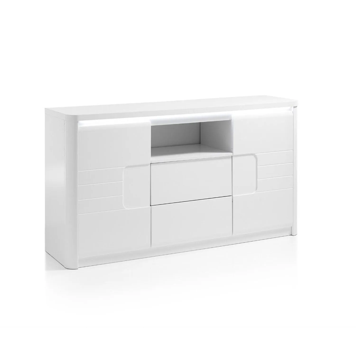 Bellini White High Gloss 2 Doors Sideboard