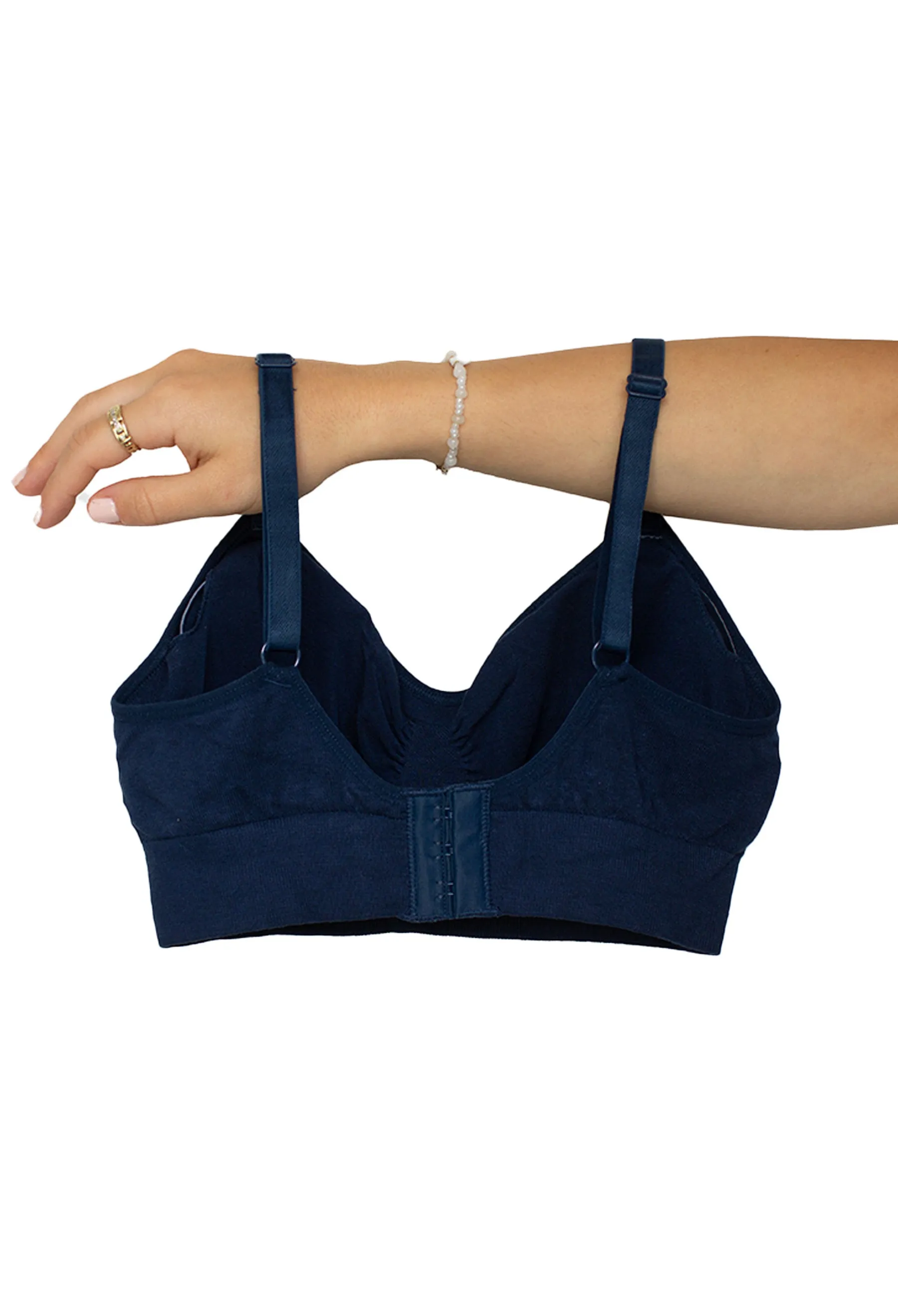 Blue Bamboo Bra   High Cut Set With FREE Nipple Covers