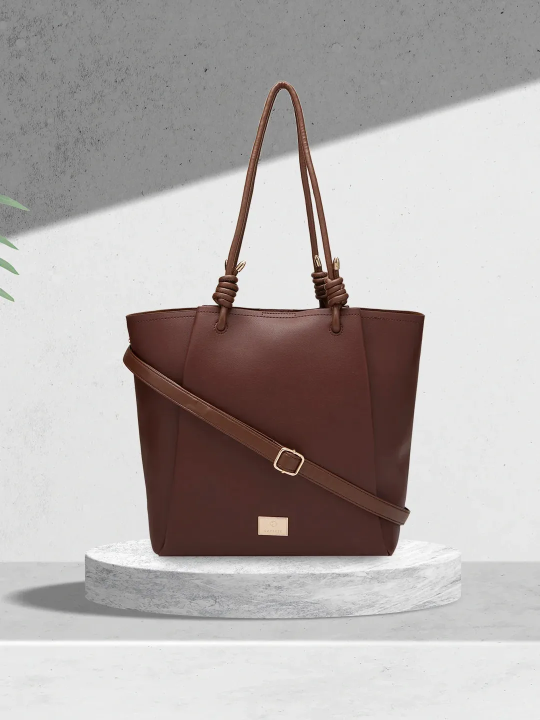 Caprese Keera Tote Large Dark Brown