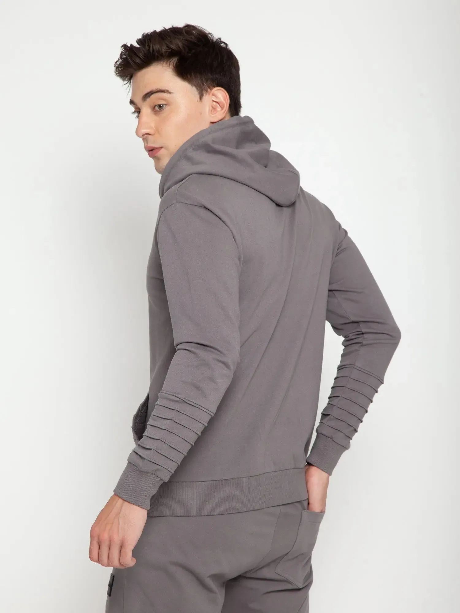 Charcoal Pinstripe Hoodie