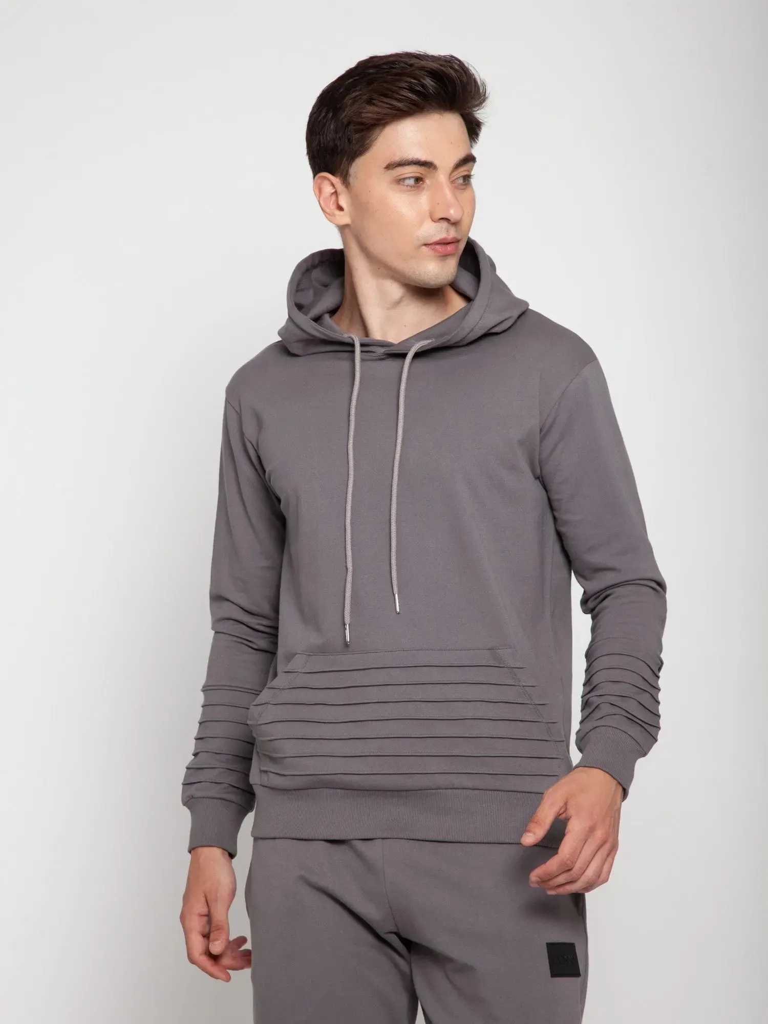Charcoal Pinstripe Hoodie