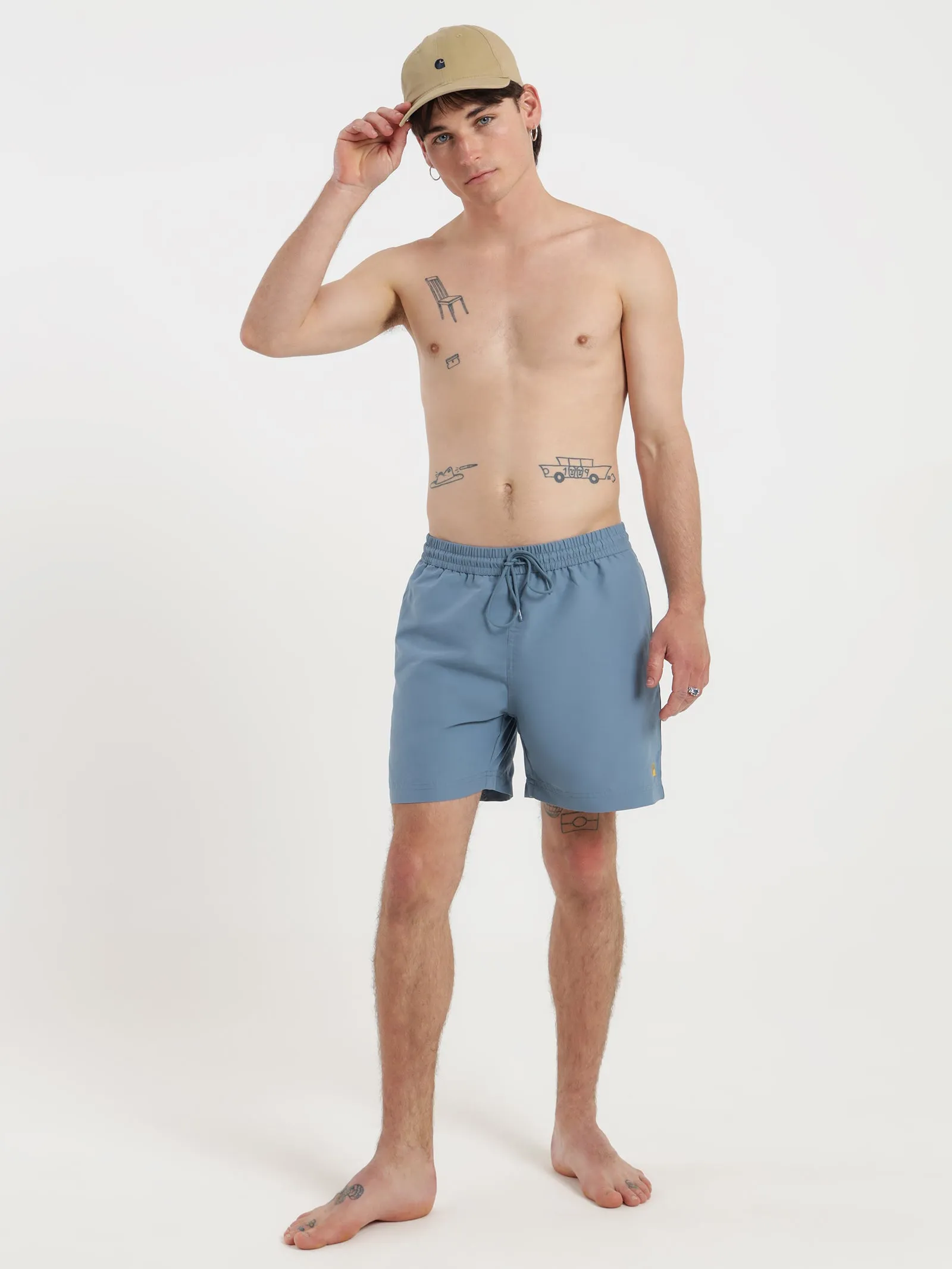 Chase Swim Trunks in Ice Blue