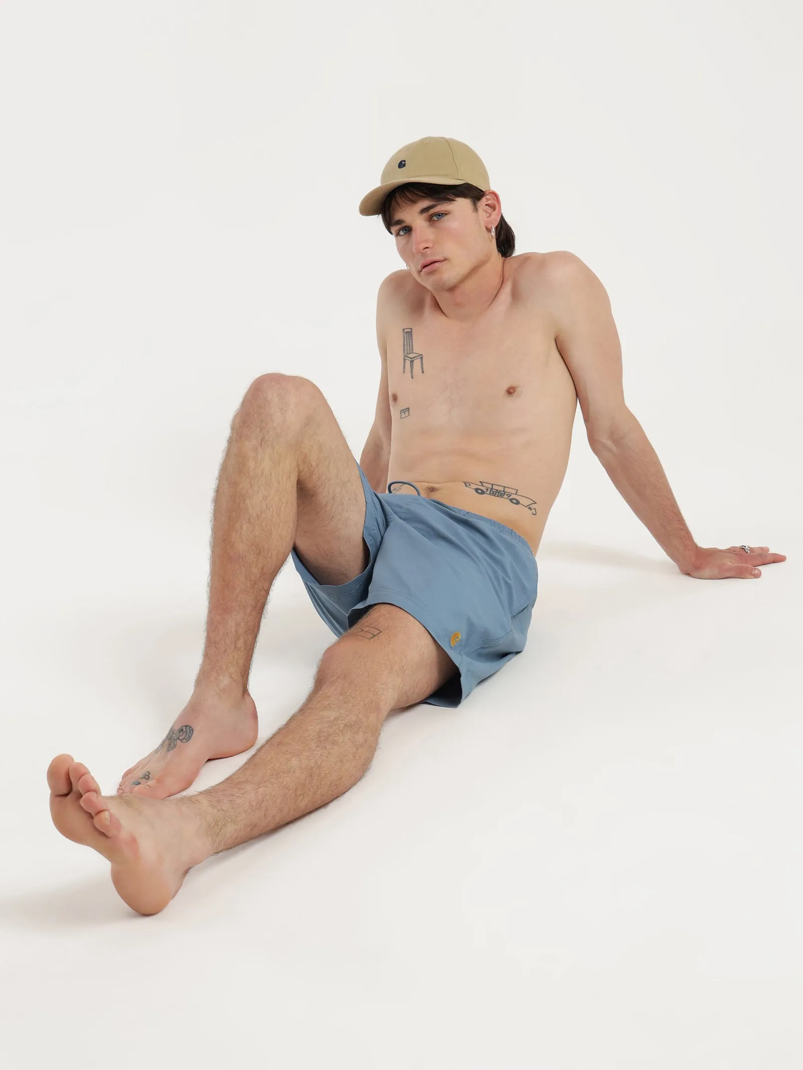 Chase Swim Trunks in Ice Blue