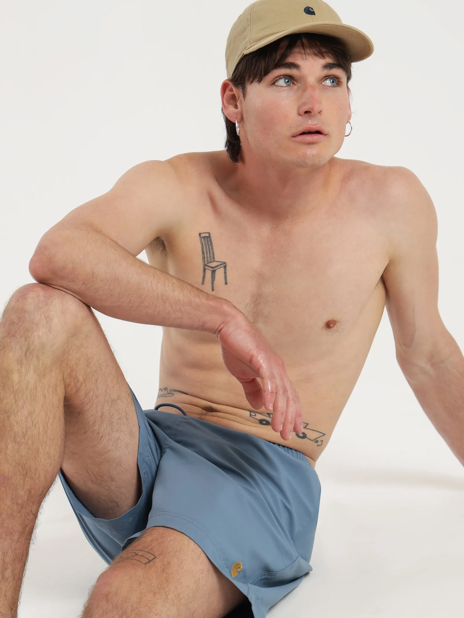 Chase Swim Trunks in Ice Blue