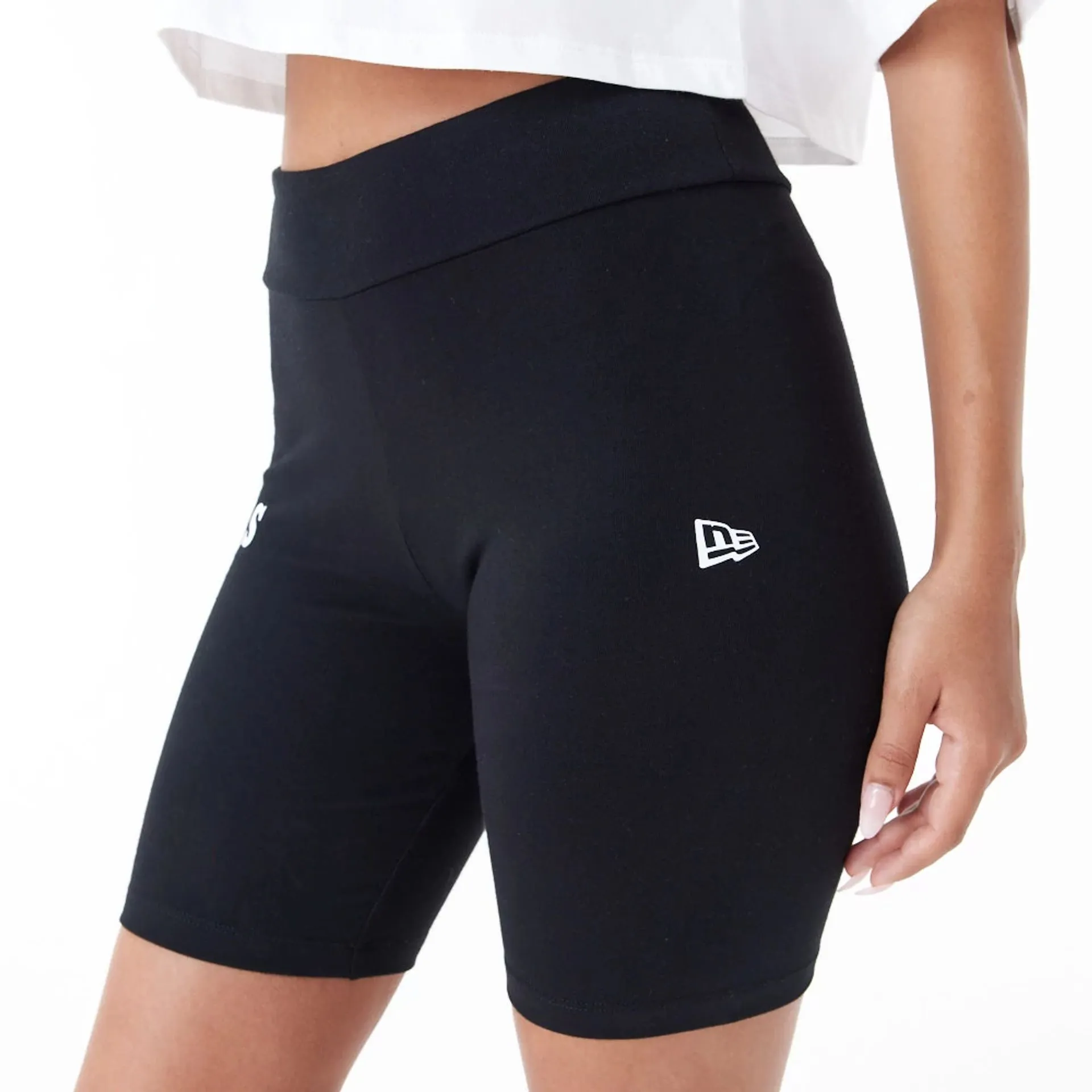 Chicago Bulls Womens NBA Logo Black Cycling Shorts