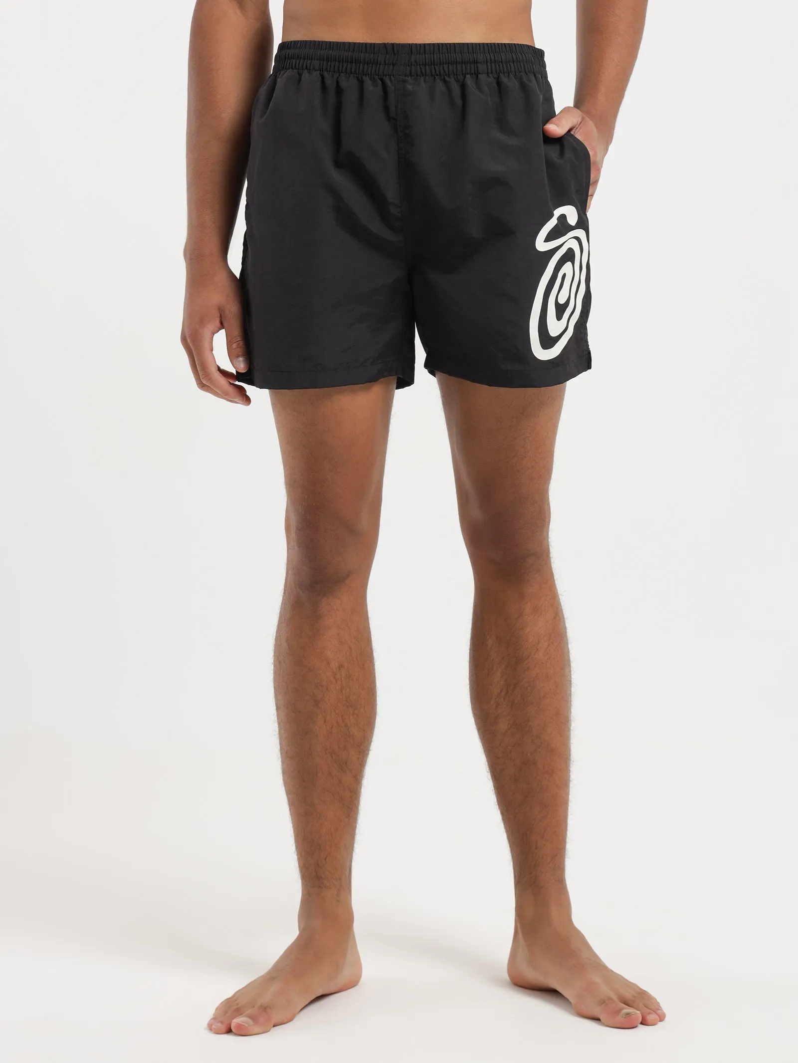 Curly S Watershorts in Black