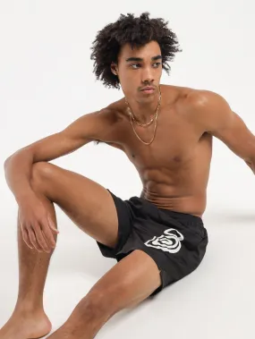 Curly S Watershorts in Black