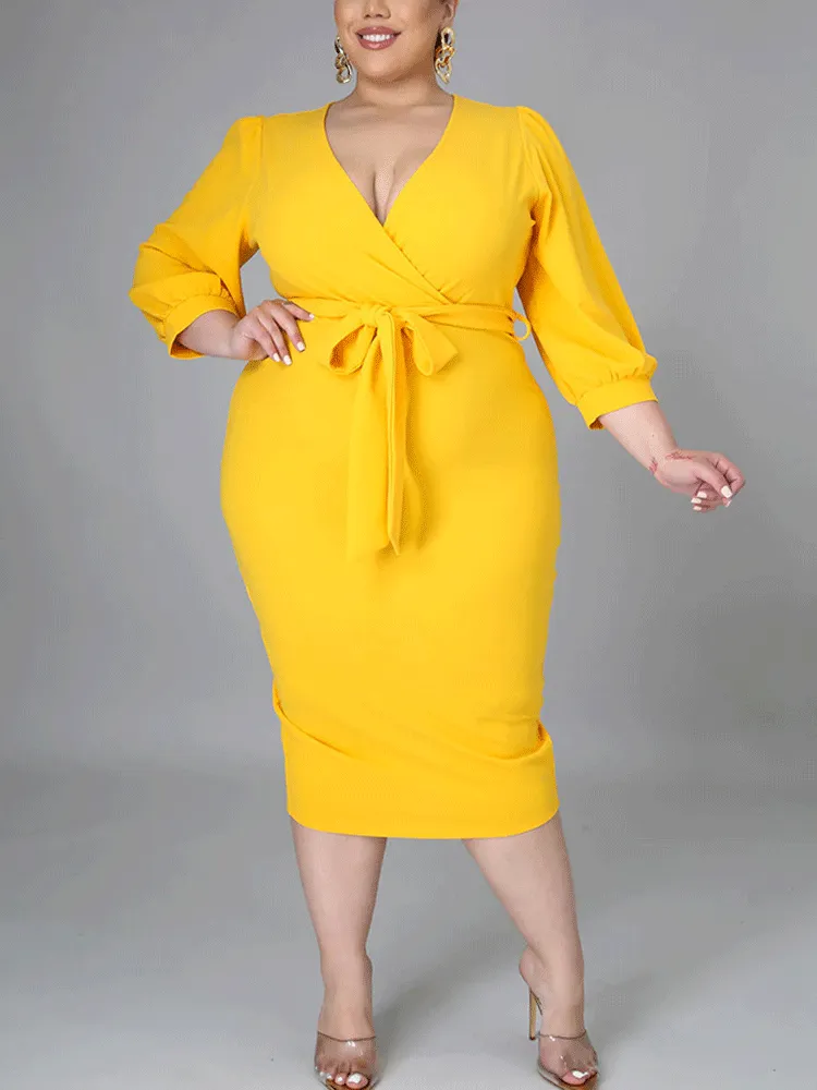 Deep V-neck Slit Trendy Ruched Maxi Dress