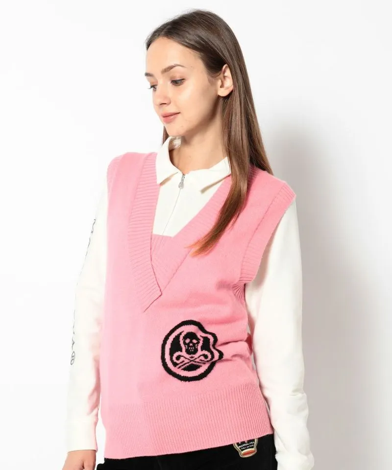Deuce Cashmere Knit Vest | WOMEN