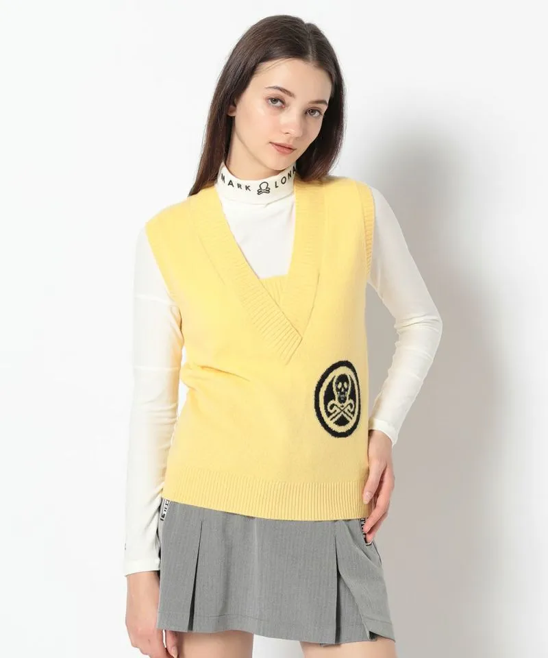 Deuce Cashmere Knit Vest | WOMEN
