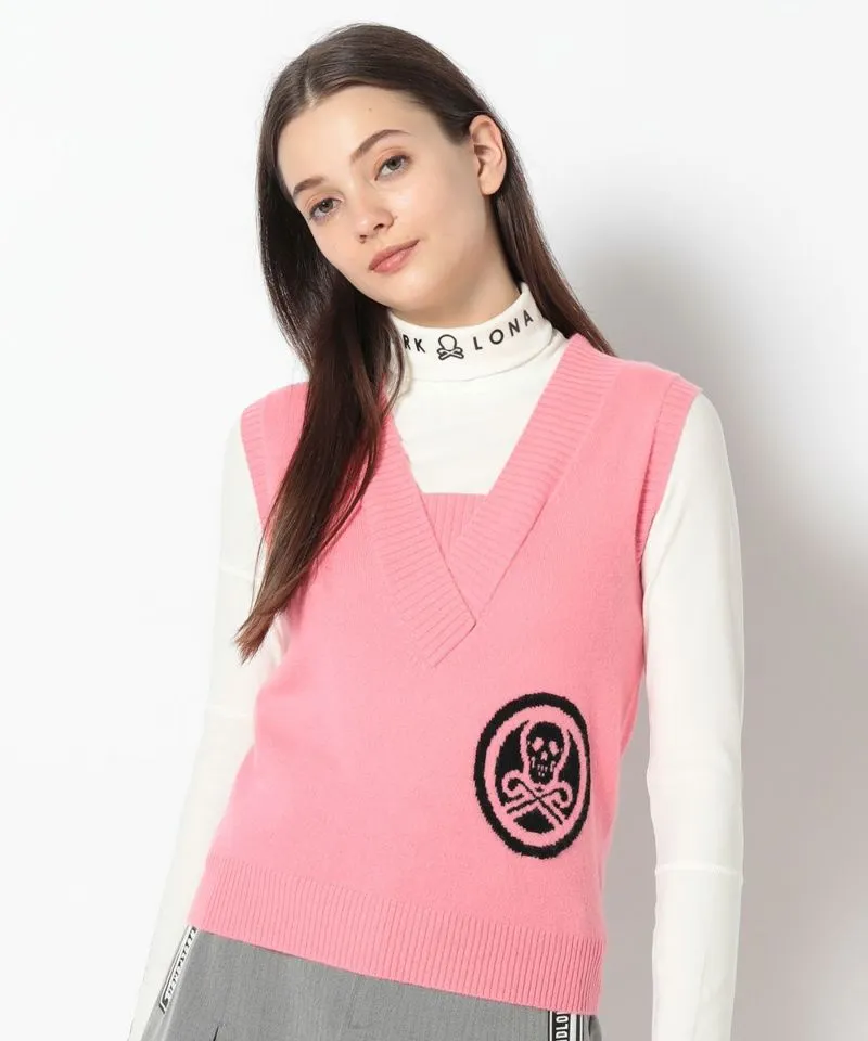 Deuce Cashmere Knit Vest | WOMEN