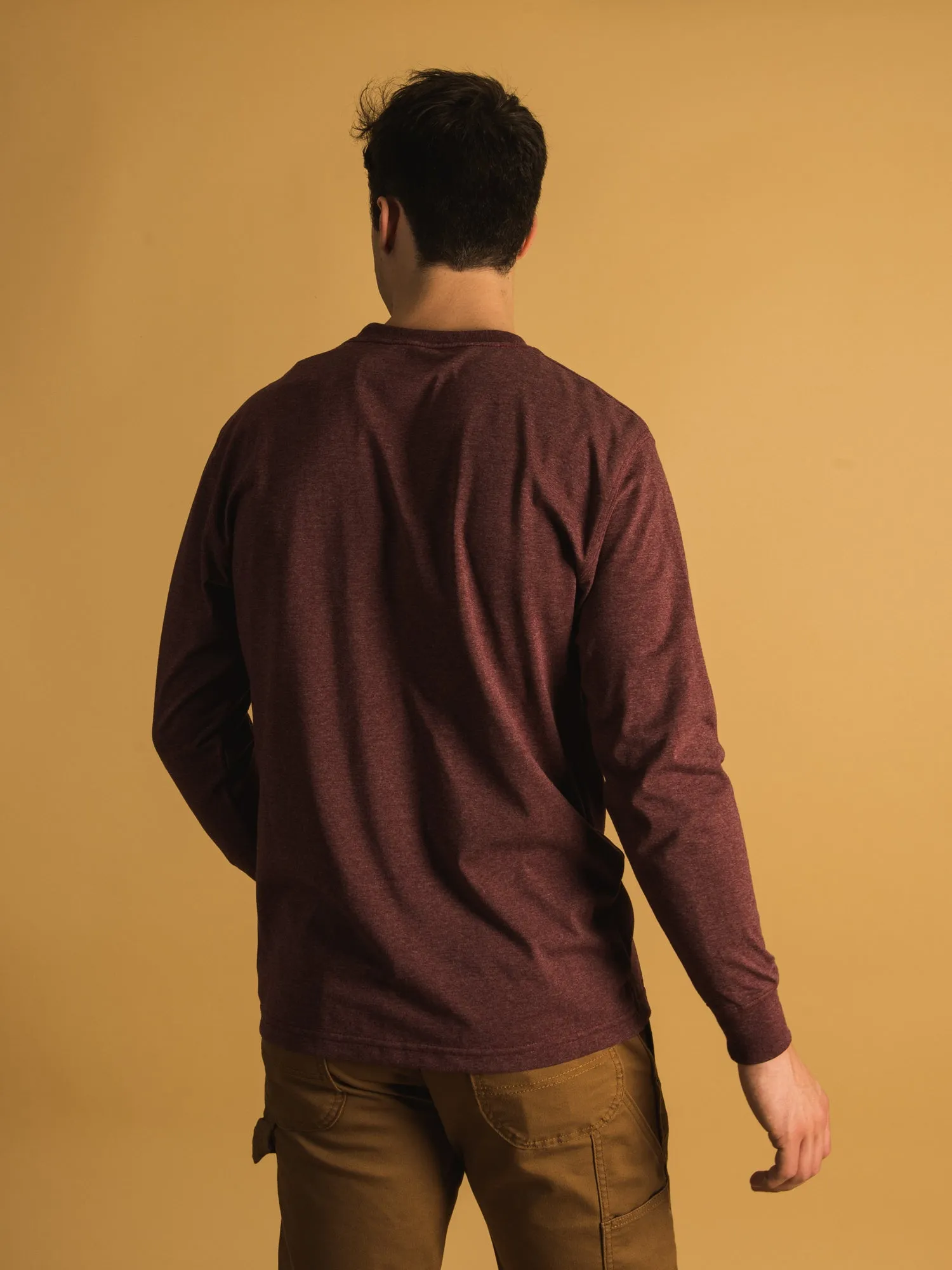 DICKIES HEAVYWEIGHT LONG SLEEVE POCKET T-SHIRT  - CLEARANCE