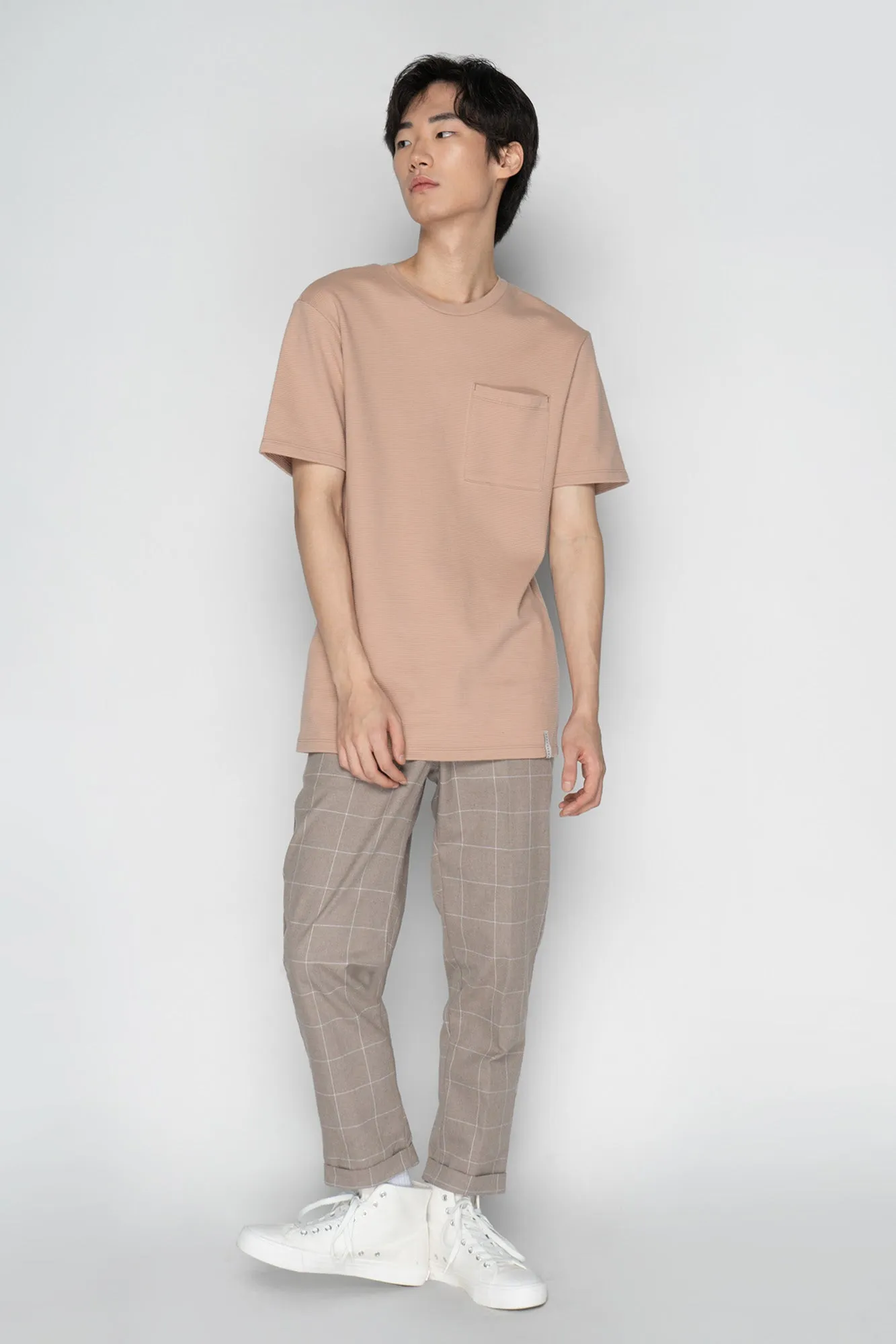 Dress Code Textured T-Shirt with Pocket