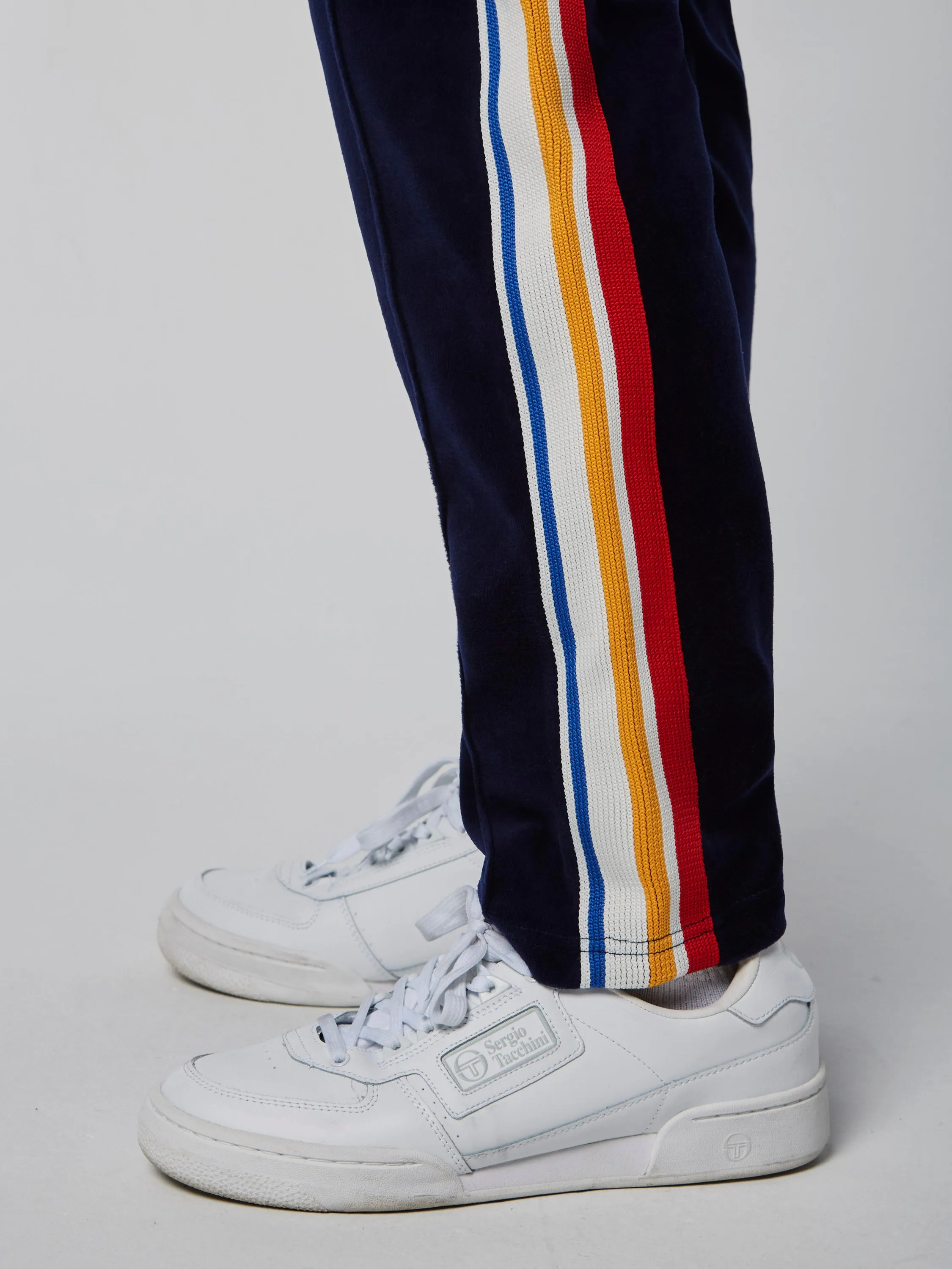 Goran Velour Track Pant Archivio- Maritime Blue