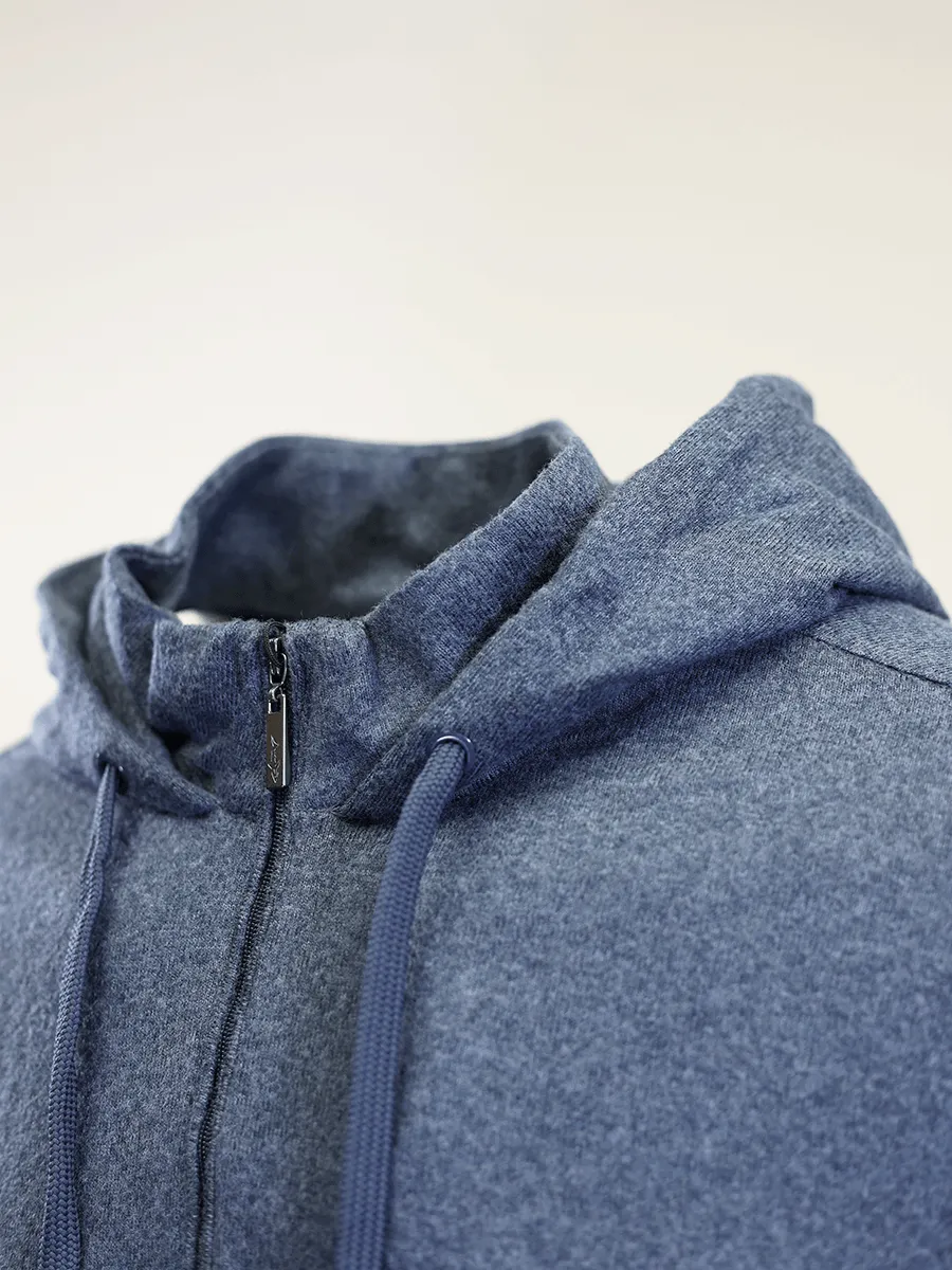 Greg Norman Men's HTH Navy Technical Performance 1/4 Zip Pullover Hoodie (S03)