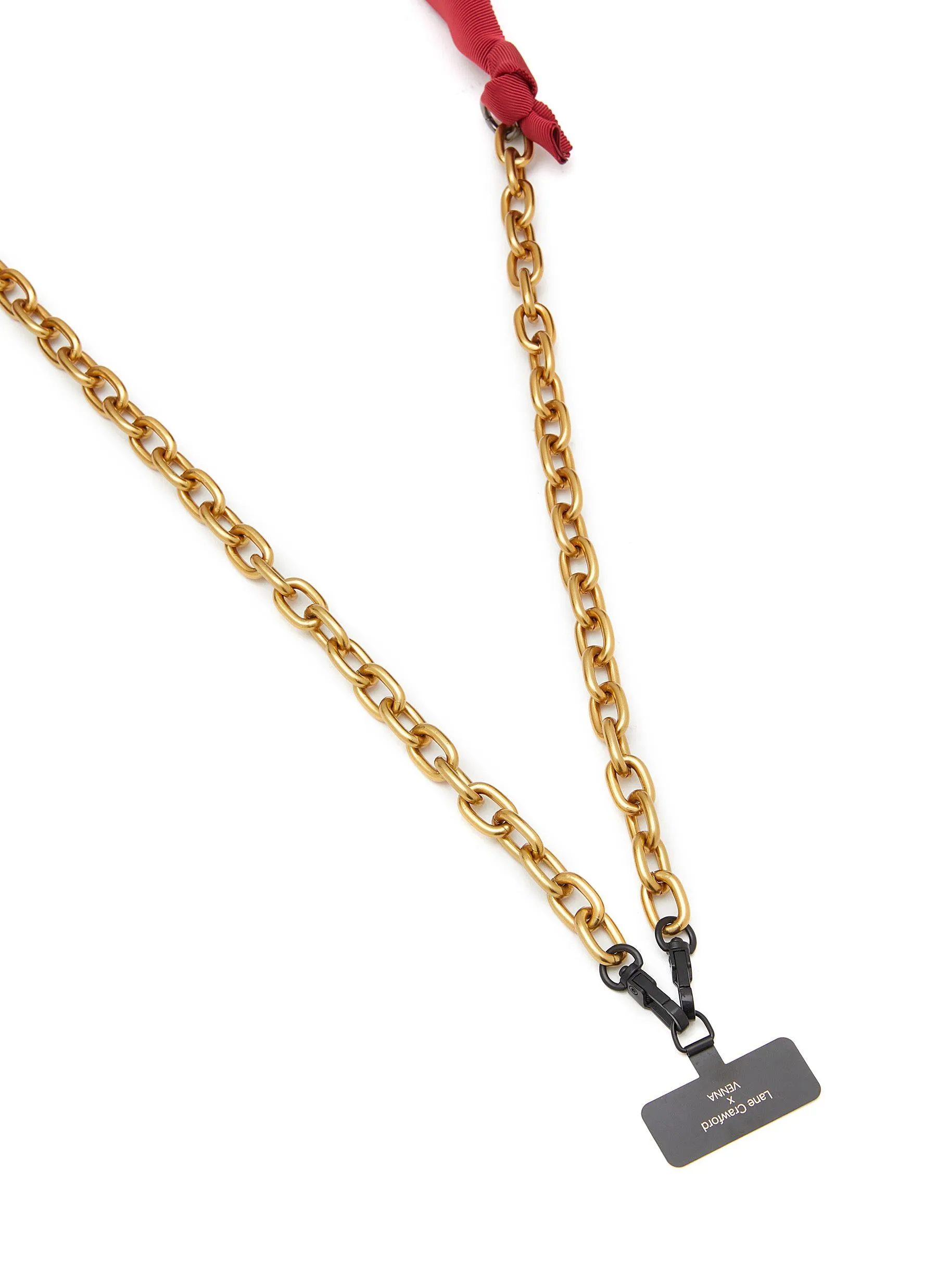 GROSGRAIN RIBBON CHAIN PHONE STRAP