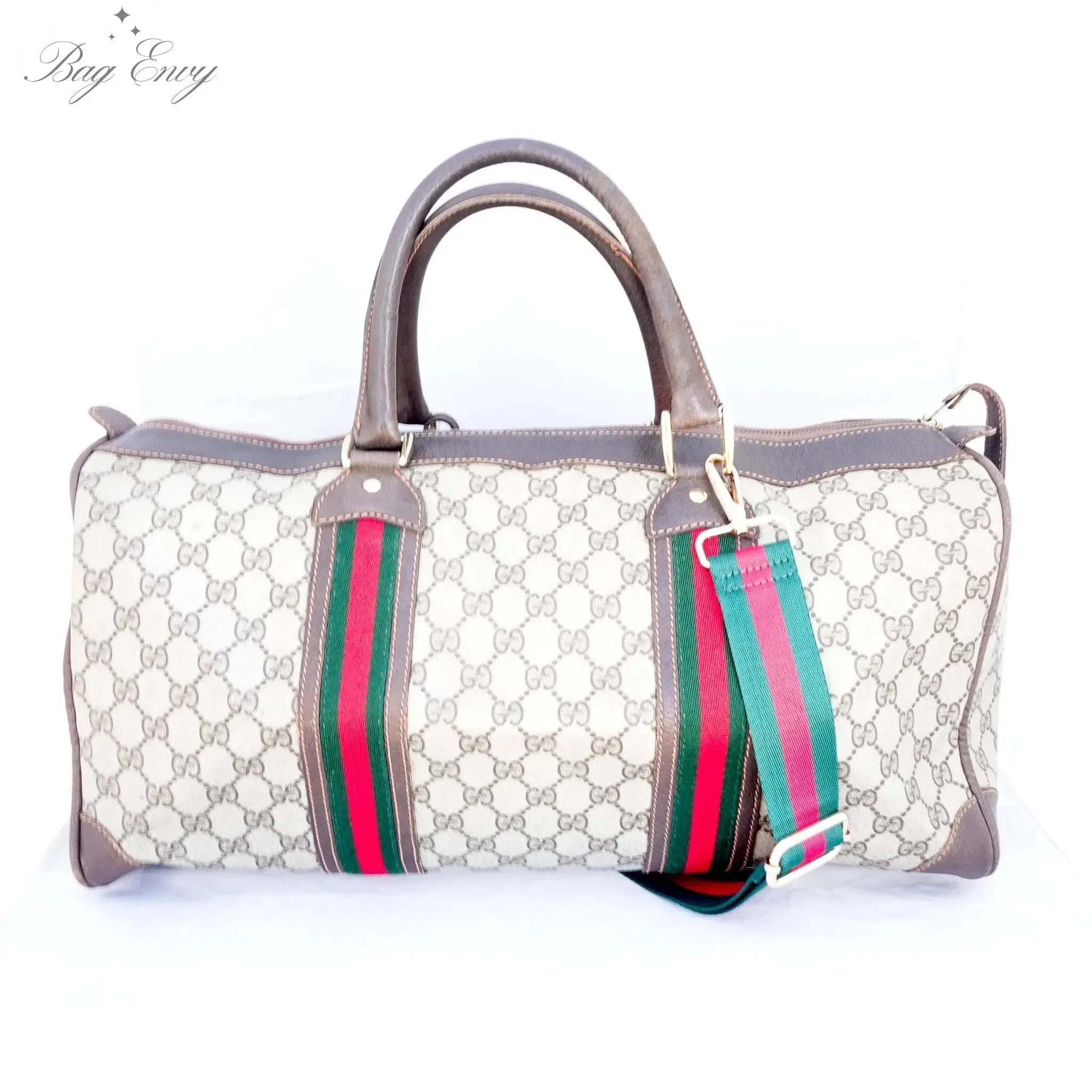 GUCCI GG Supreme Coated Canvas Boston Bag