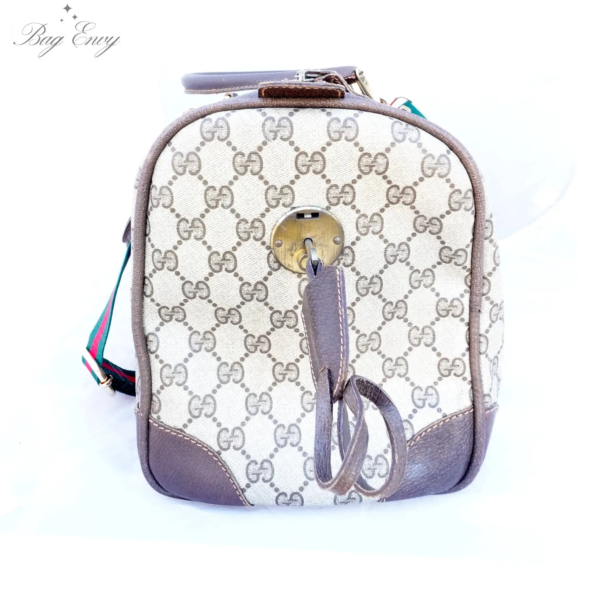 GUCCI GG Supreme Coated Canvas Boston Bag