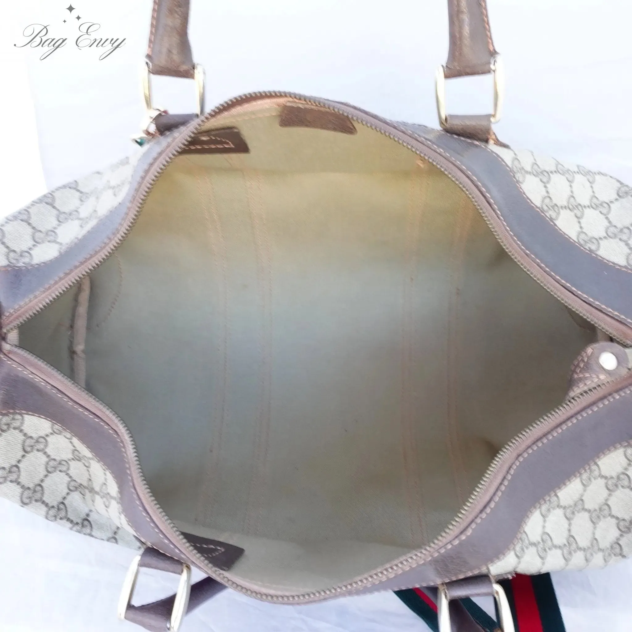 GUCCI GG Supreme Coated Canvas Boston Bag