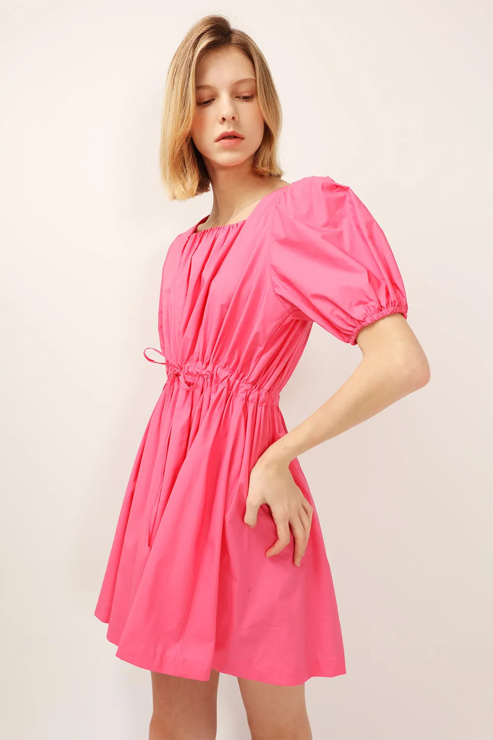 Julie Puff Sleeve Sweetheart Dress