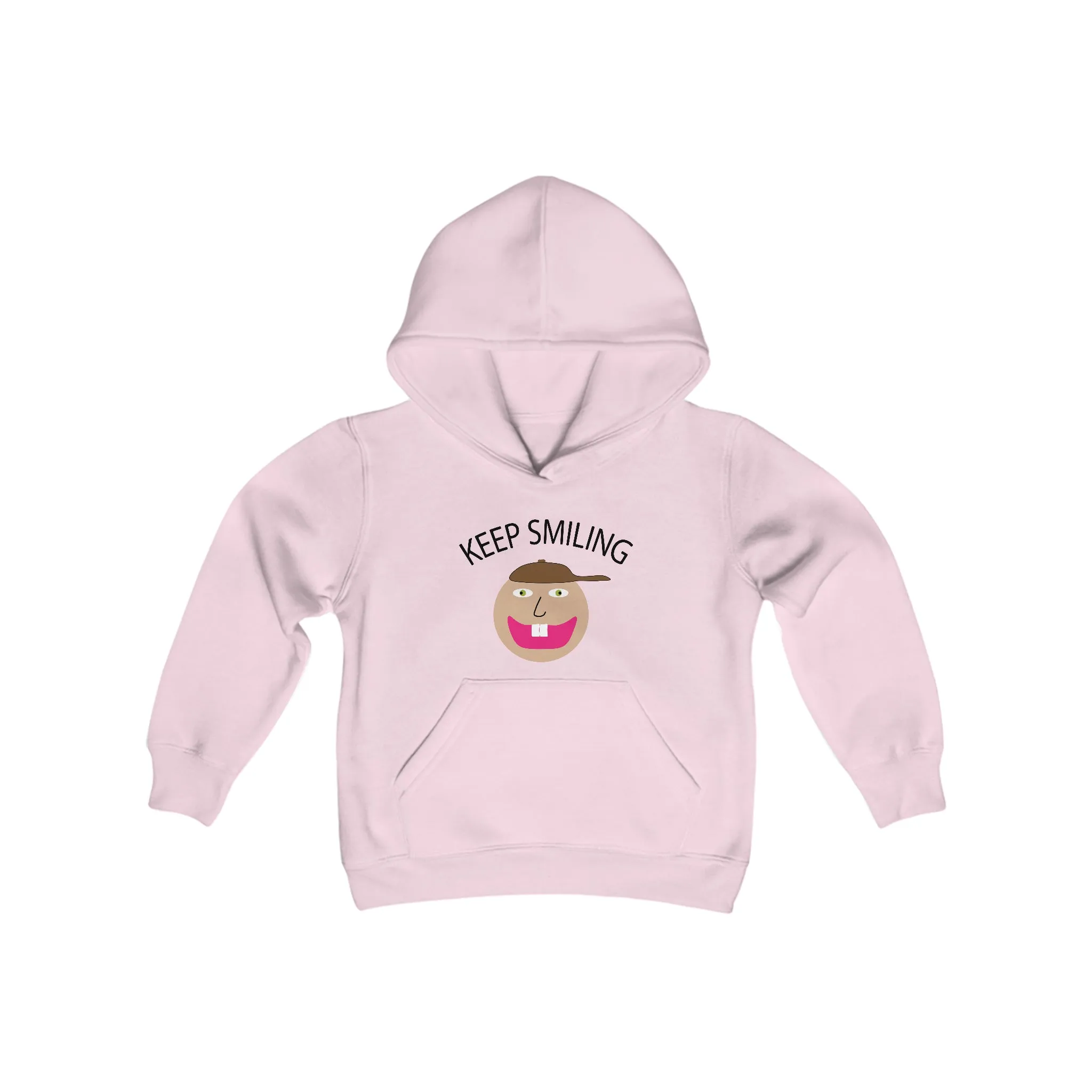 Keep Smiling Youth Heavy Blend Hooded Sweatshirt