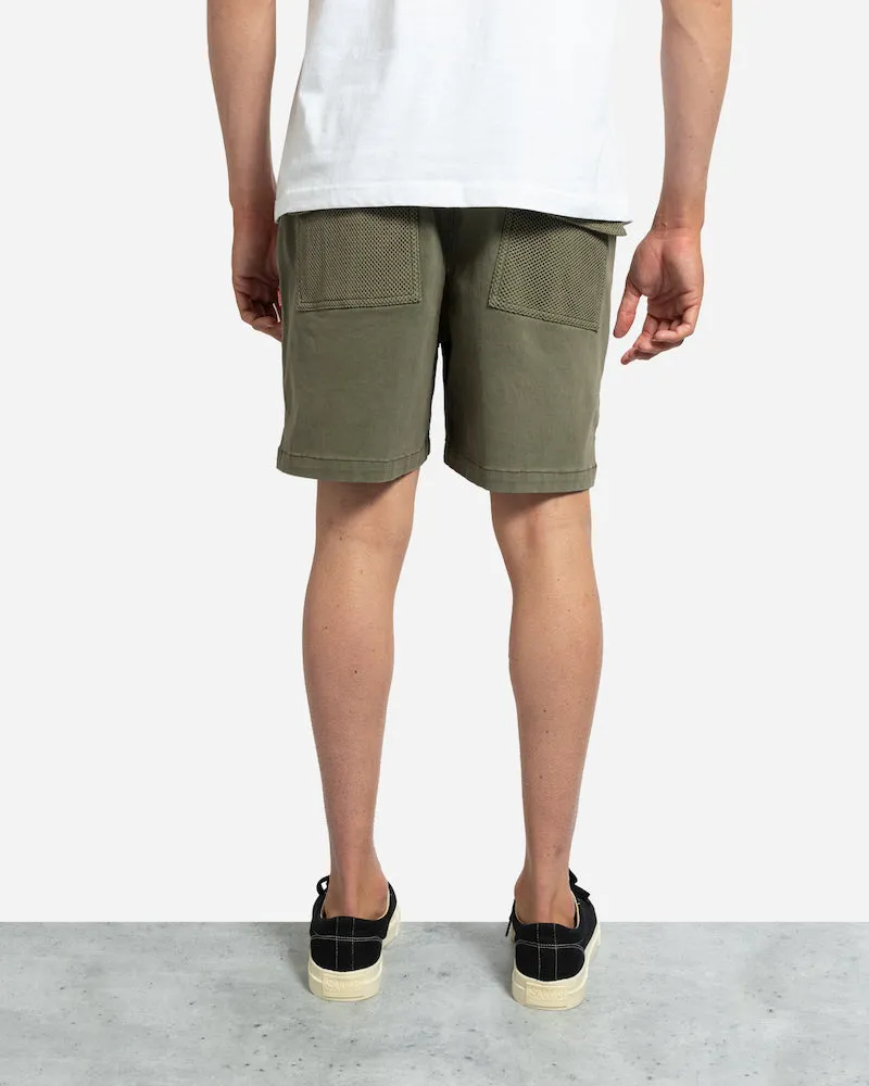 Lost Mens Covert 17" Walkshorts - Dark Military Green