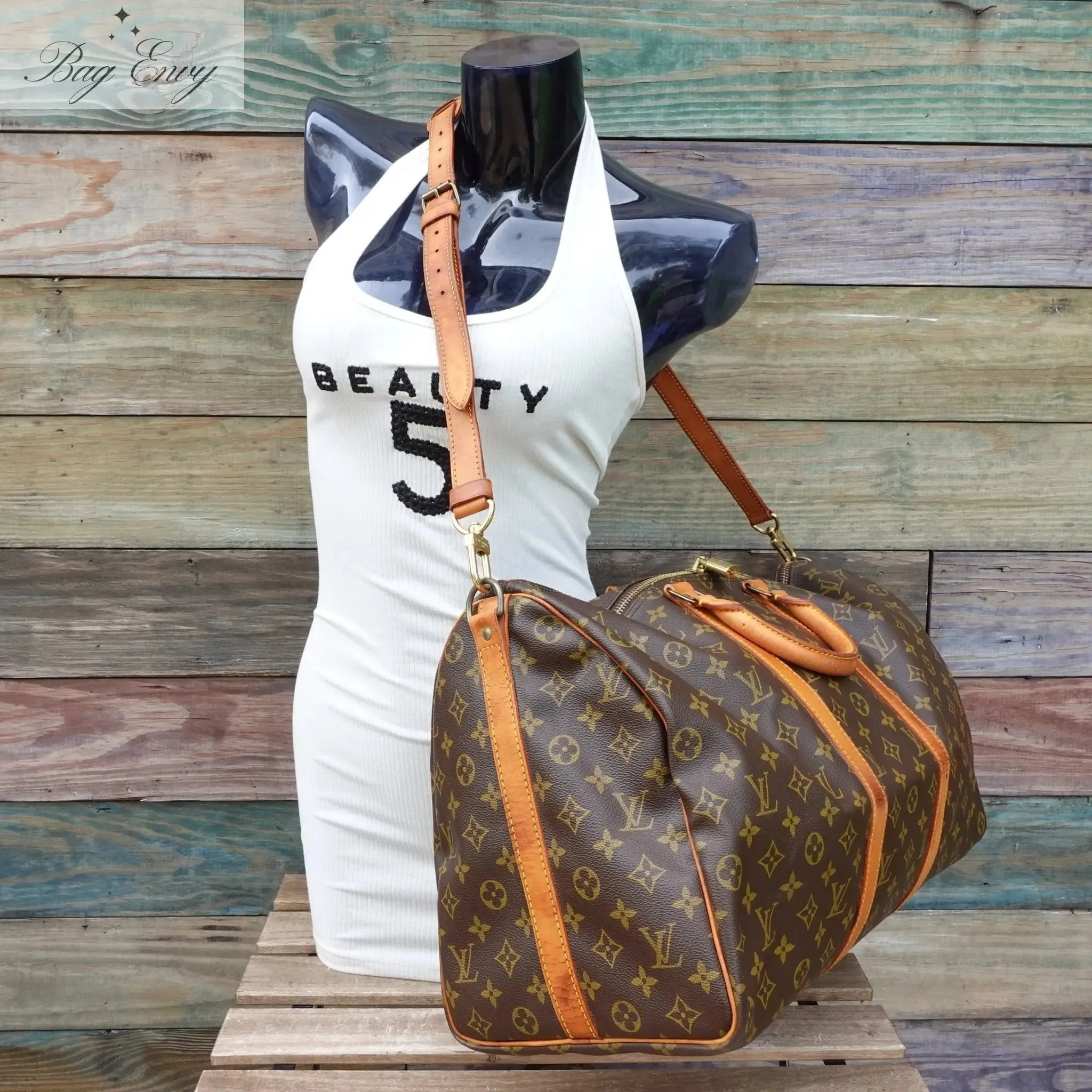 LOUIS VUITTON Monogram Keepall Bandoulière 50