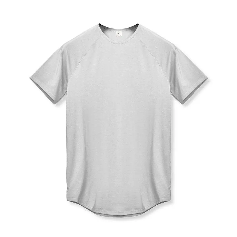 Men's Slim Fit Fitness T shirt Solid Color Gym Clothing Bodybuilding Tight T-shirt Quick Dry Sportswear Training Tee shirt Homme