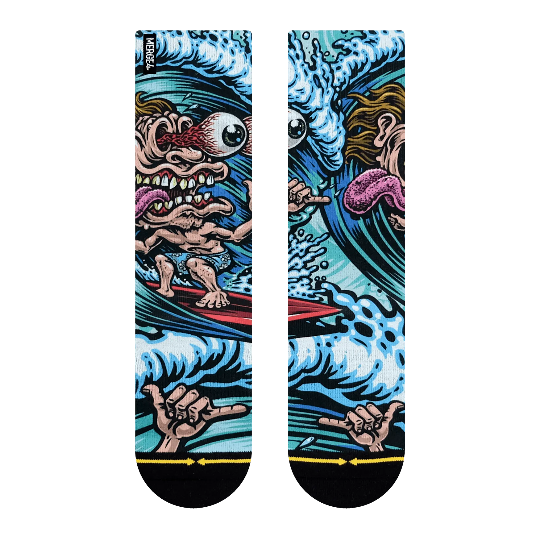 Merge4 Jimbo Phillips Surf Freak Crew Socks