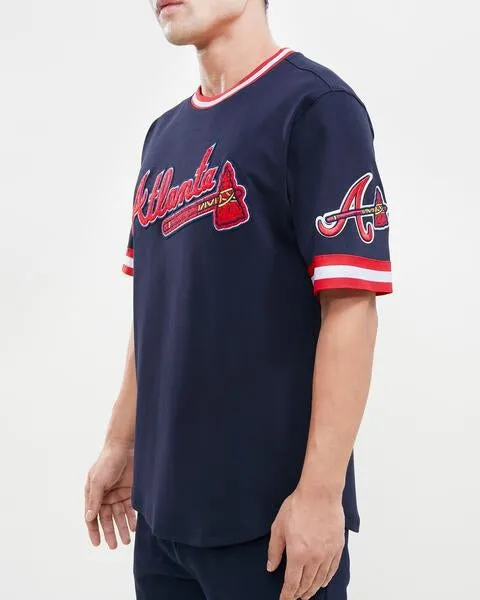 MLB ATLANTA BRAVES CLASSIC CHENILLE MEN'S TOP (MIDNIGHT NAVY)