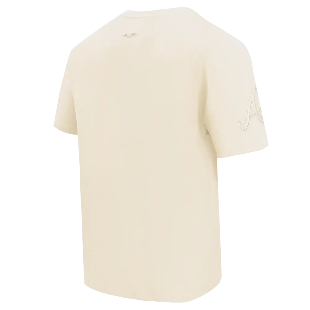 MLB ATLANTA BRAVES NEUTRAL DROP SHOULDER MEN'S TOP (EGGSHELL)