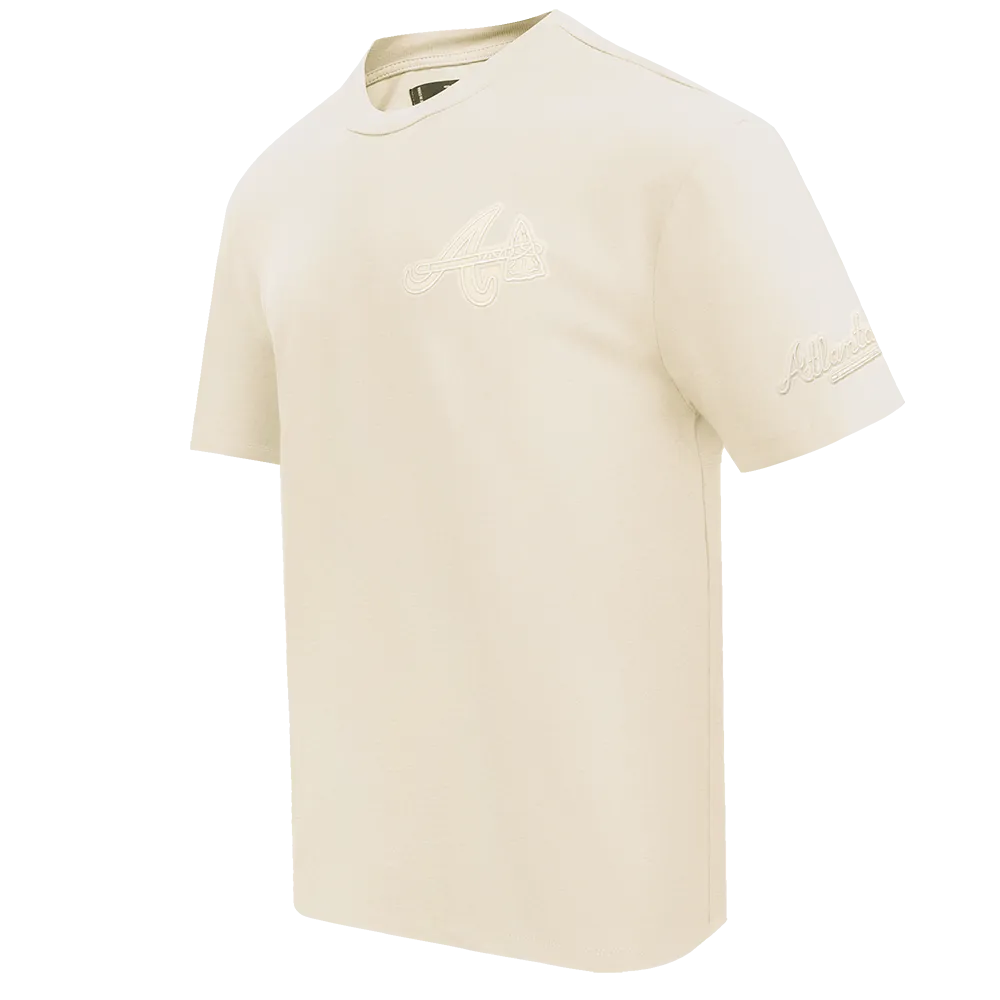 MLB ATLANTA BRAVES NEUTRAL DROP SHOULDER MEN'S TOP (EGGSHELL)
