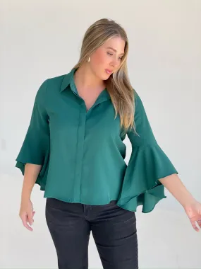 Monica Blouse - H Green