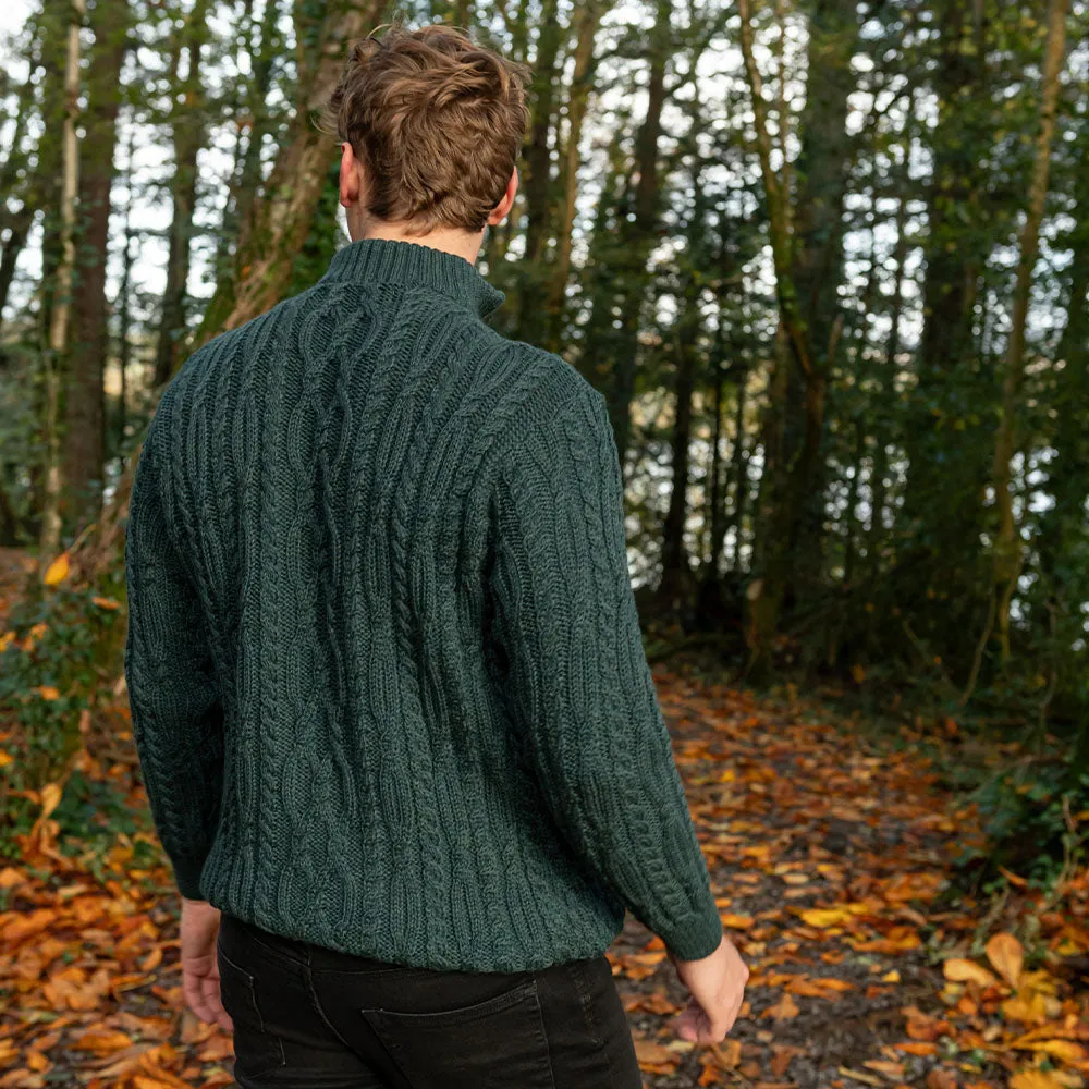 Niall Green Half Zip Cable Sweater