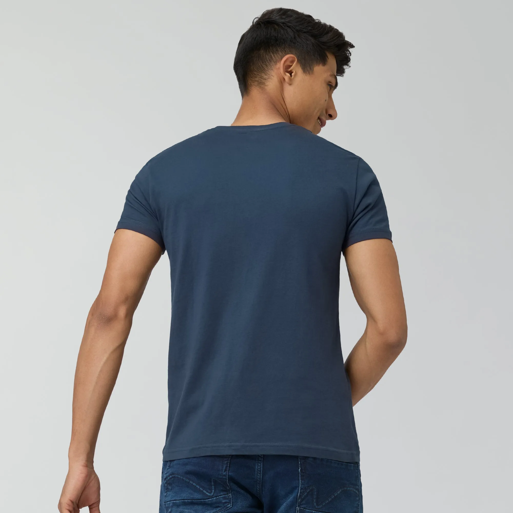 Pace Combed Cotton T-shirts Isle Blue