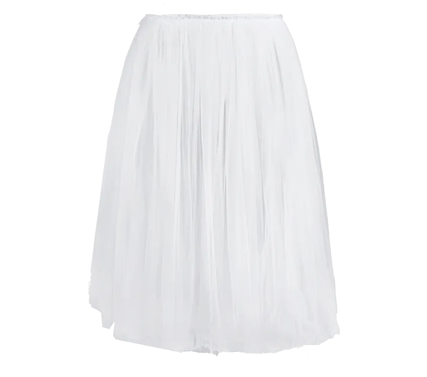 Rehearsal tulle skirt-White