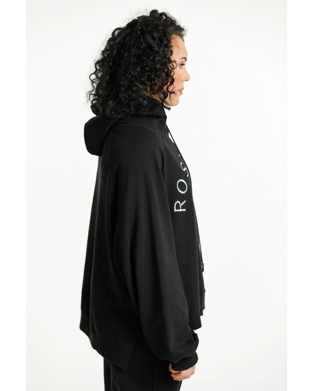 Rose Road Joseph Sweat - Black with Embroidered Arc