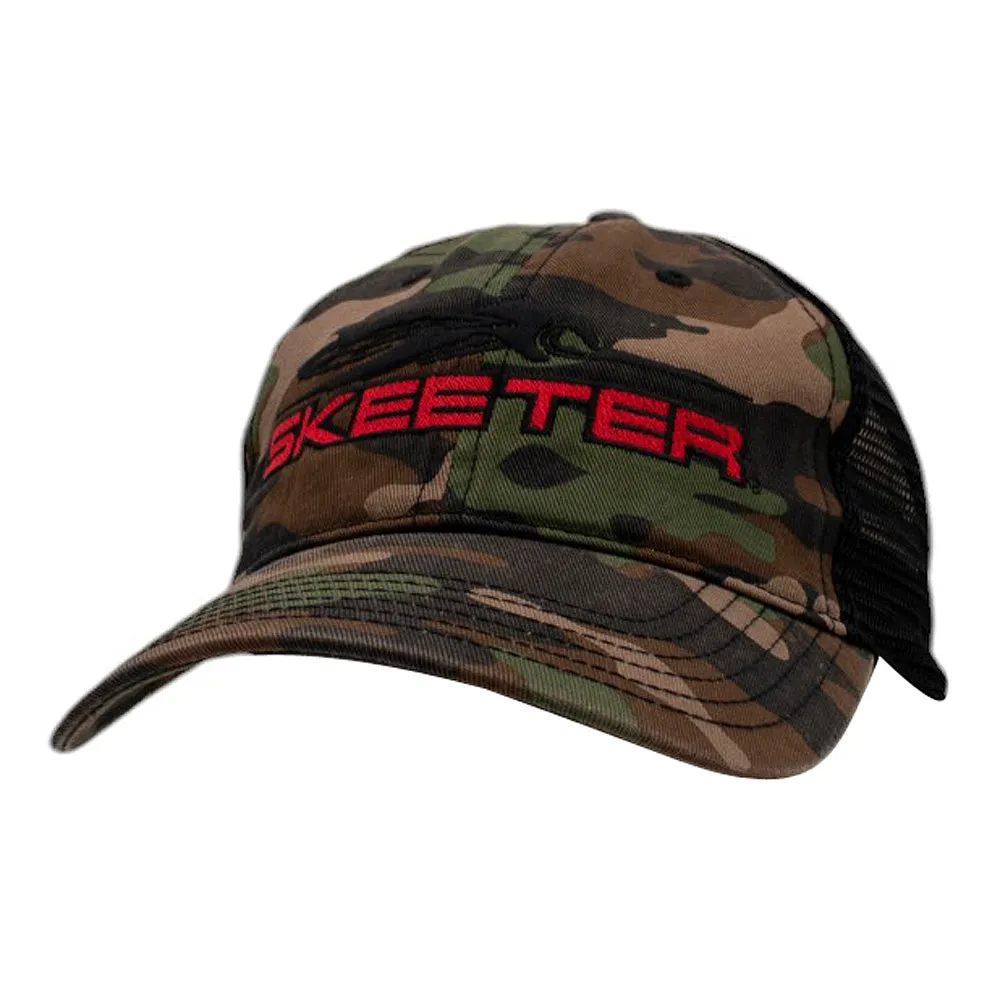 Skeeter Woodland Camo Soft Mesh Hat