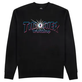 Thrasher x AWS - Nova Crewneck [BLACK]